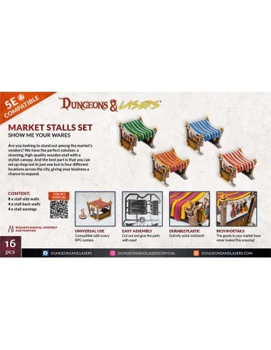 Dungeons & Lasers Expansion Set: MARKET STALLS SET - Archon Studio ...
