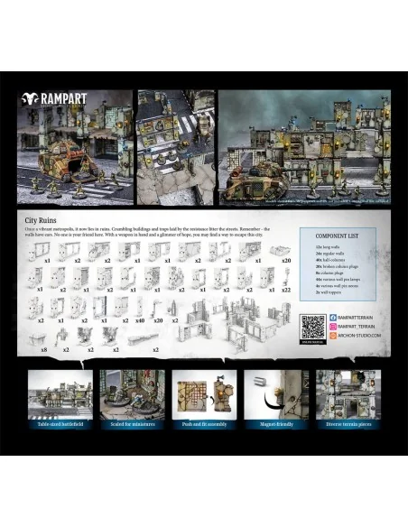 Modular Terrain: CITY RUINS - Archon Studio RAM0007