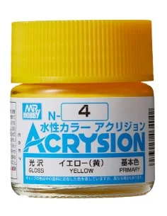 Mr Hobby -Gunze Acrysion (10 ml) Yellow - Mr Hobby - Gunze N-004