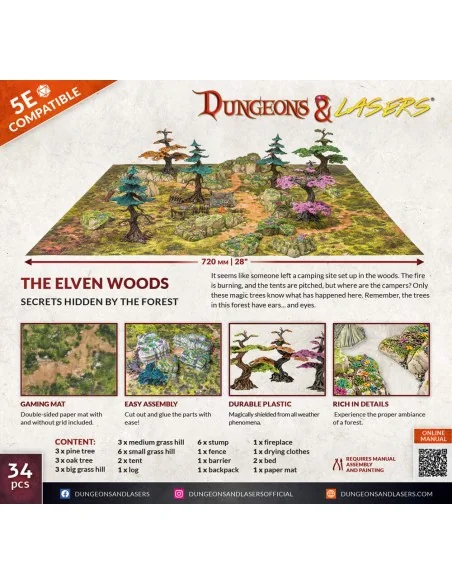 Dungeons & Lasers Starter Set: THE ELVEN WOODS - Archon Studio DNL0056