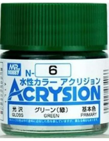 Mr Hobby -Gunze Acrysion (10 ml) Green - Mr Hobby - Gunze N-006