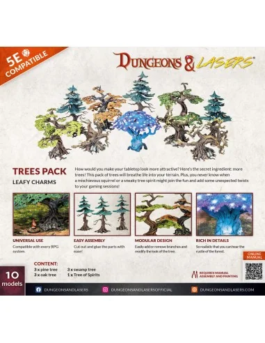 Dungeons & Lasers Expansion Set: TREES PACK - Archon Studio DNL0059