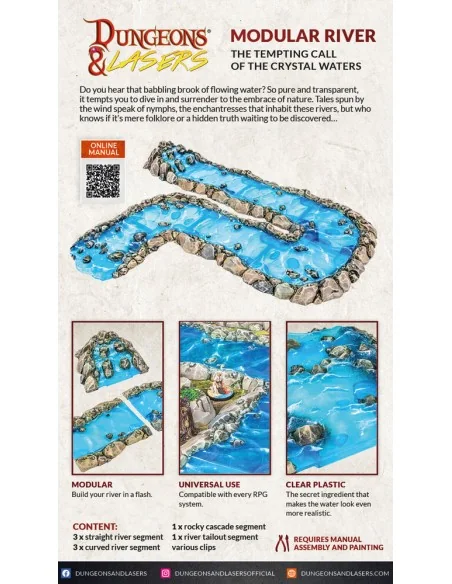 Dungeons & Lasers Expansion Set: MODULAR RIVER - Archon Studio DNL0058