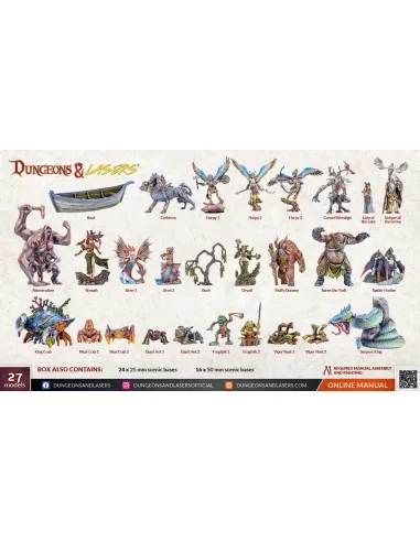 Dungeons & Lasers Miniatures: FANTASY MINIATURES SET - Archon Studi...