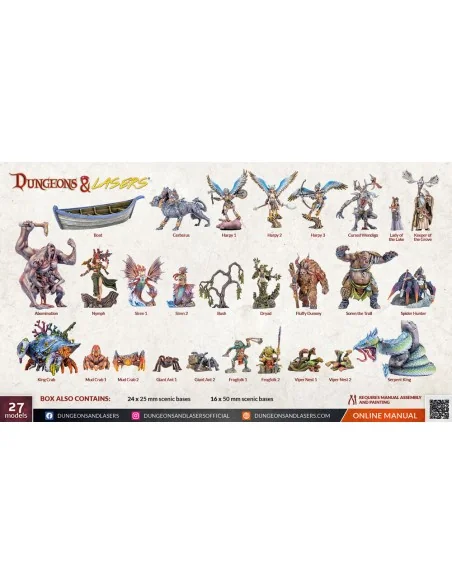 Dungeons & Lasers Miniatures: FANTASY MINIATURES SET - Archon Studi...