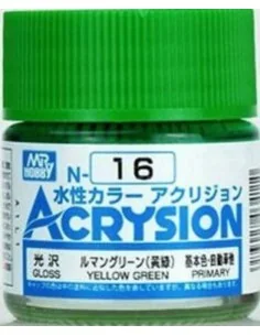 [NO_DESC] Mr Hobby -Gunze Acrysion (10 ml) Yellow Green - Mr Hobby ...