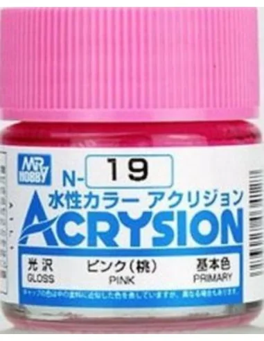 Mr Hobby -Gunze Acrysion (10 ml) Pink - Mr Hobby - Gunze N-019