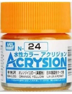 Mr Hobby -Gunze Acrysion (10 ml) Orange Yellow - Mr Hobby - Gunze N...