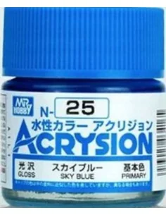 Mr Hobby -Gunze Acrysion (10 ml) Sky Blue - Mr Hobby - Gunze N-025