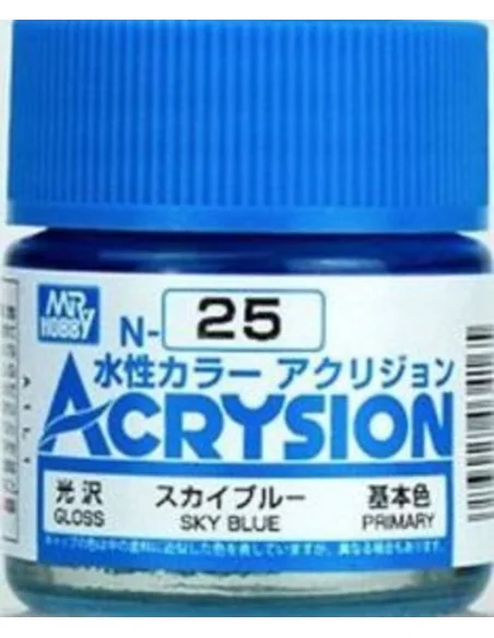 Mr Hobby -Gunze Acrysion (10 ml) Sky Blue - Mr Hobby - Gunze N-025
