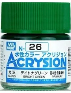 Mr Hobby -Gunze Acrysion (10 ml) Bright Green - Mr Hobby - Gunze N-026