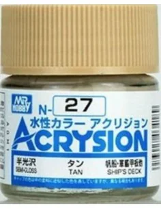 Mr Hobby -Gunze Acrysion (10 ml) Tan - Mr Hobby - Gunze N-027