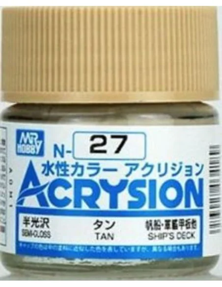 Mr Hobby -Gunze Acrysion (10 ml) Tan - Mr Hobby - Gunze N-027