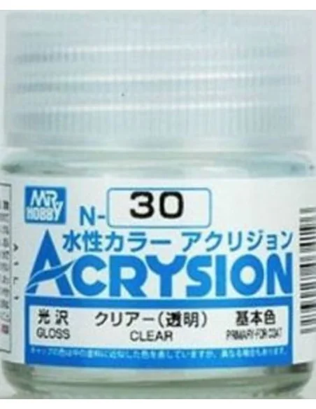 Mr Hobby -Gunze Acrysion (10 ml) Clear - Mr Hobby - Gunze N-030