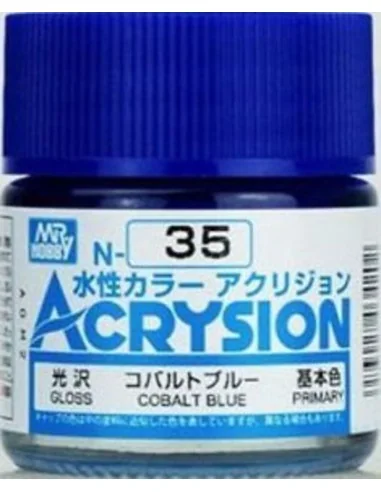 Mr Hobby -Gunze Acrysion (10 ml) Cobalt Blue - Mr Hobby - Gunze N-035
