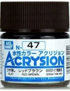 Mr Hobby -Gunze Acrysion (10 ml) Red Brown - Mr Hobby - Gunze N-047