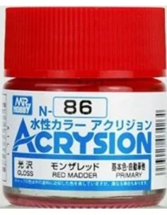 Mr Hobby -Gunze Acrysion (10 ml) Red Madder - Mr Hobby - Gunze N-086