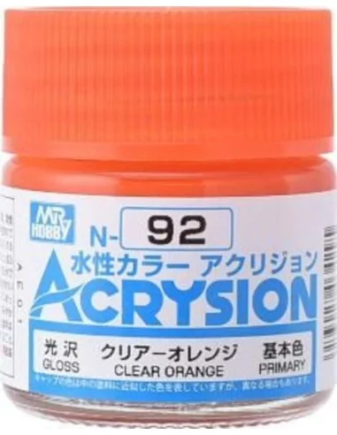 Mr Hobby -Gunze Acrysion (10 ml) Clear Orange - Mr Hobby - Gunze N-092