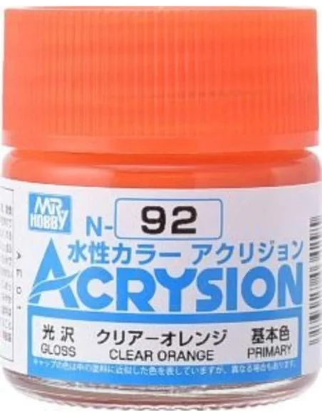 Mr Hobby -Gunze Acrysion (10 ml) Clear Orange - Mr Hobby - Gunze N-092