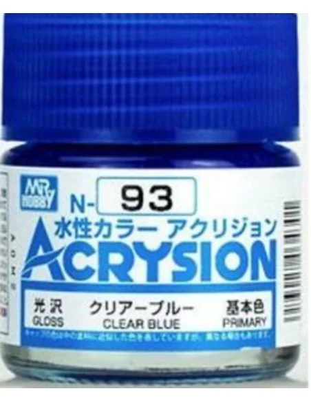 Mr Hobby -Gunze Acrysion (10 ml) Clear Blue - Mr Hobby - Gunze N-093