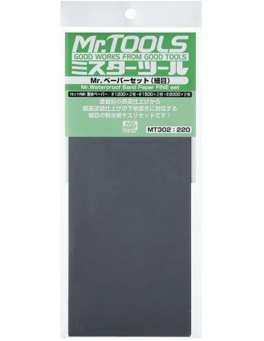 Mr Hobby -Gunze Mr. Waterproof Sand Paper Set FINE 3x2 Sheets - Mr ...