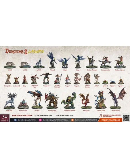 Dungeons & Lasers Miniatures: WOODLAND DWELLERS - Archon Studio DNL...