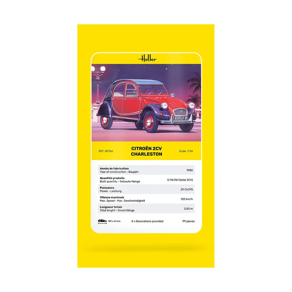 Citroen 2CV Charleston - Heller 80766