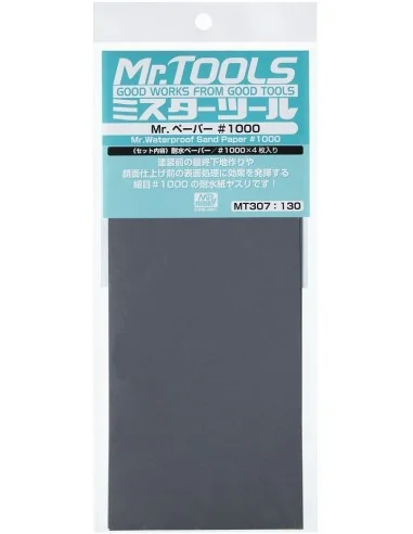 Mr Hobby -Gunze Mr. Waterproof Sand Paper 1000 x 4 Sheets - Mr Hobb...