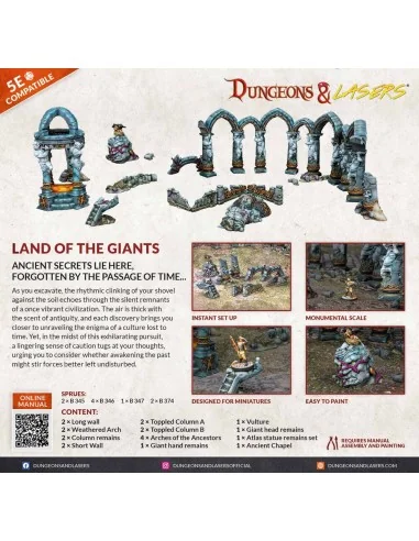 Dungeons & Lasers Starter Set: LAND OF THE GIANTS - Archon Studio D...