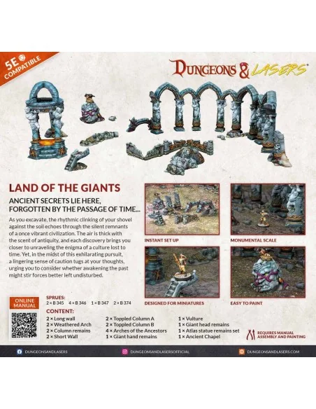 Dungeons & Lasers Starter Set: LAND OF THE GIANTS - Archon Studio D...