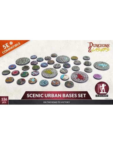 Dungeons & Lasers Miniatures: SCENIC URBAN BASES SET - Archon Studi...