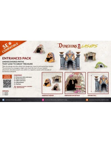 Dungeons & Lasers Expansion Set: ENTRANCES PACK - Archon Studio DNL...