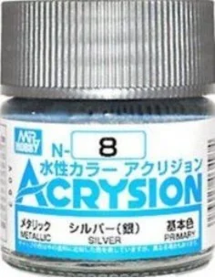 Mr Hobby -Gunze Acrysion (10 ml) Silver - Mr Hobby - Gunze N-008