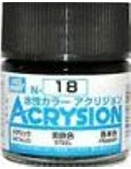 Mr Hobby -Gunze Acrysion (10 ml) Steel - Mr Hobby - Gunze N-018