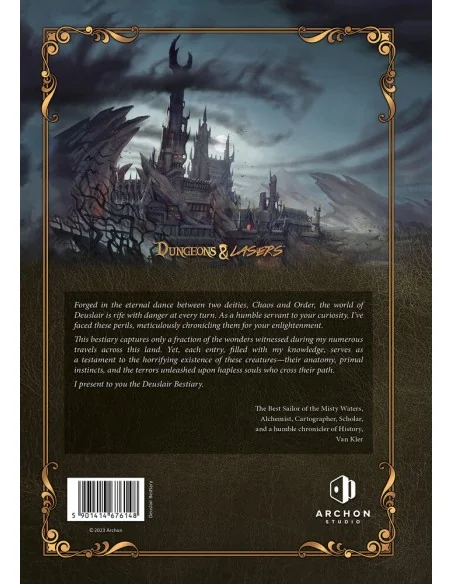 Dungeons & Lasers THE WORLD OF DEUSLAIR: BESTIARY BOOK (hardcover) ...