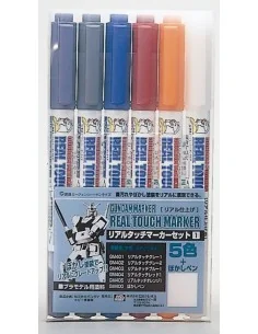 Mr Hobby -Gunze Real Touch Marker Set 1 - Mr Hobby - Gunze GMS-112