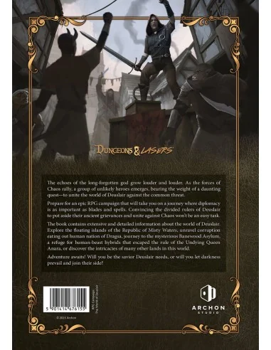 Dungeons & Lasers THE WORLD OF DEUSLAIR: RPG CAMPAIGN (hardcover) -...