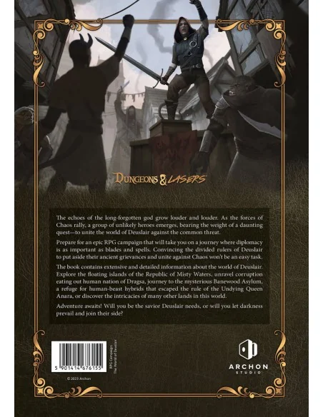 Dungeons & Lasers THE WORLD OF DEUSLAIR: RPG CAMPAIGN (hardcover) -...