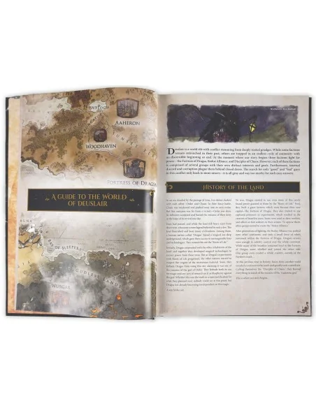 Dungeons & Lasers THE WORLD OF DEUSLAIR: RPG CAMPAIGN (hardcover) -...