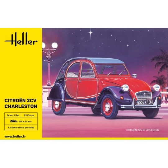 Citroen 2CV Charleston, 1/24 - Heller 80766 Citroen 2CV Charleston, 1/24 - Heller 80766