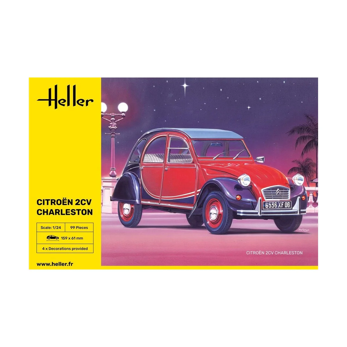 Citroen 2CV Charleston, 1/24 - Heller 80766 Citroen 2CV Charleston, 1/24 - Heller 80766