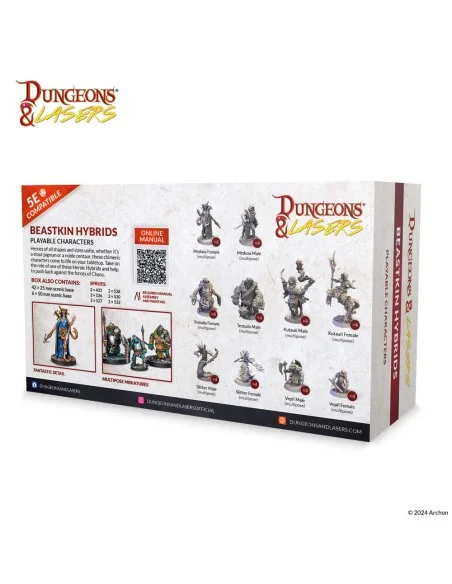 Dungeons & Lasers Miniatures: BEASTKIN HYBRIDS: PLAYABLE CHARACTERS...