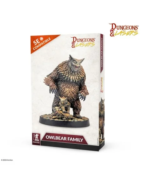 Dungeons & Lasers Miniatures: OWLBEAR FAMILY - Archon Studio DNL0094
