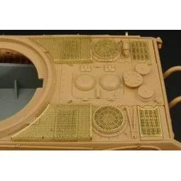 King Tiger Porsche Turret GRILLS, 1/48 - Hauler HLX48170