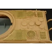 King Tiger Porsche Turret GRILLS, 1/48 - Hauler HLX48170