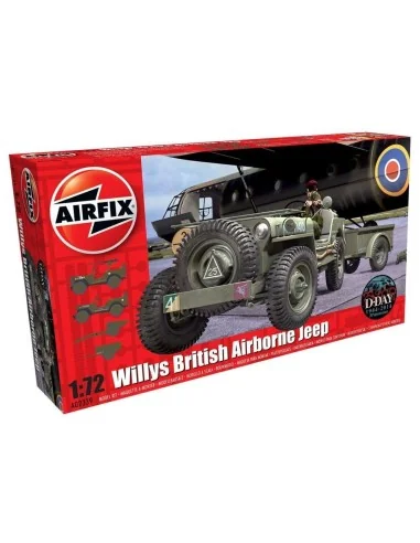 Willys Jeep, Trailer & 6PDR Gun, 1/72 - Airfix A02339