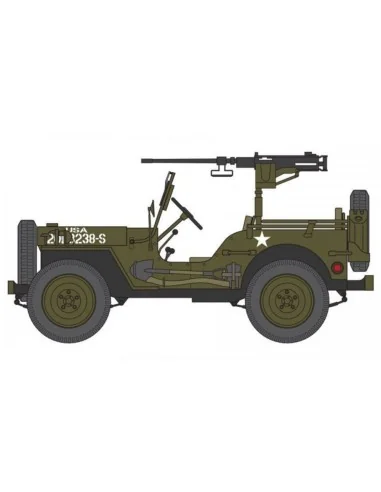Willys Jeep, Trailer & 6PDR Gun, 1/72 - Airfix A02339