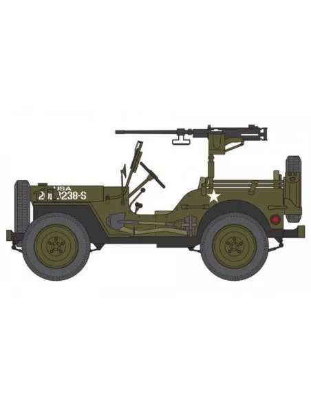 Willys Jeep, Trailer & 6PDR Gun, 1/72 - Airfix A02339