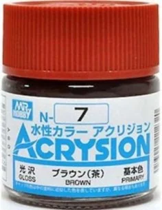 Mr Hobby -Gunze Acrysion (10 ml) Brown - Mr Hobby - Gunze N-007