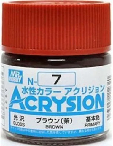 Mr Hobby -Gunze Acrysion (10 ml) Brown - Mr Hobby - Gunze N-007